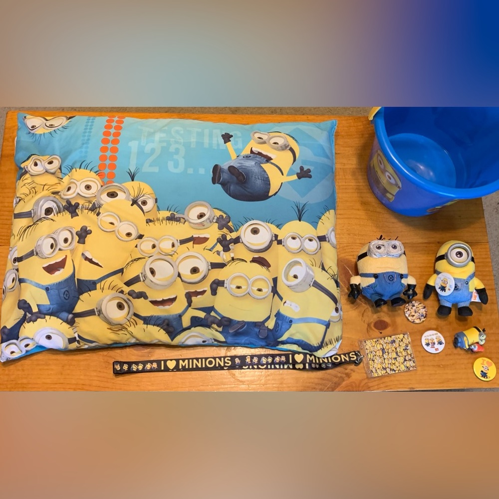Minion Pillow Lot of 9 Items